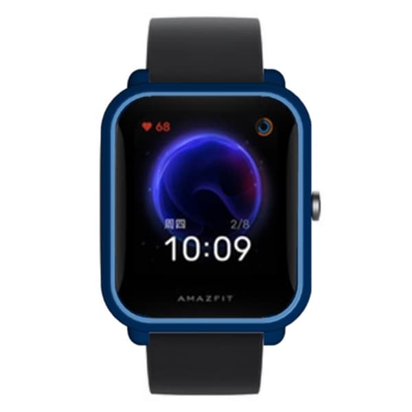 Huami Amazfit Bip Pop / Bip / Bip U Klockfodral Repsäkert mjukt T-ramskydd - Midnattsblå Blå