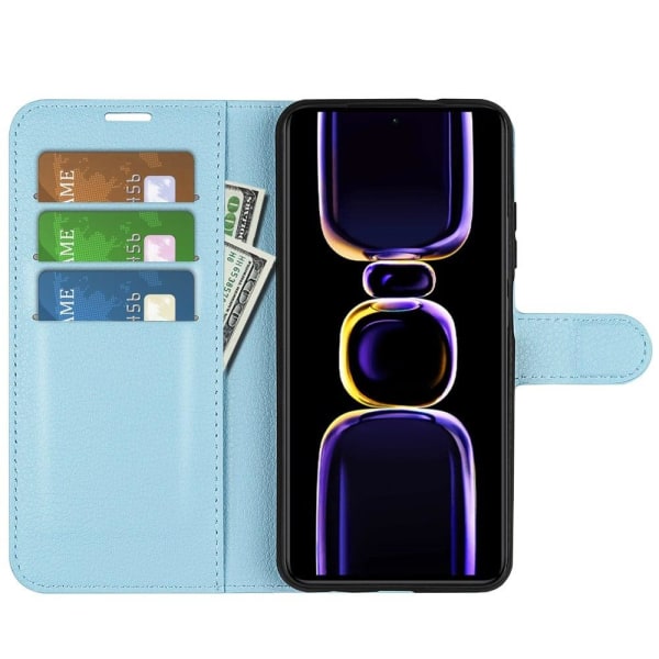 Klassisk Xiaomi Redmi K60 / K60 Pro Flip Etui - Blå Blue