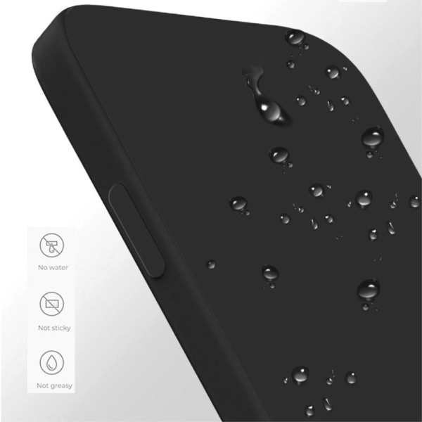 Beveled anti-drop rubberized cover for OnePlus 10 Pro - Black Svart