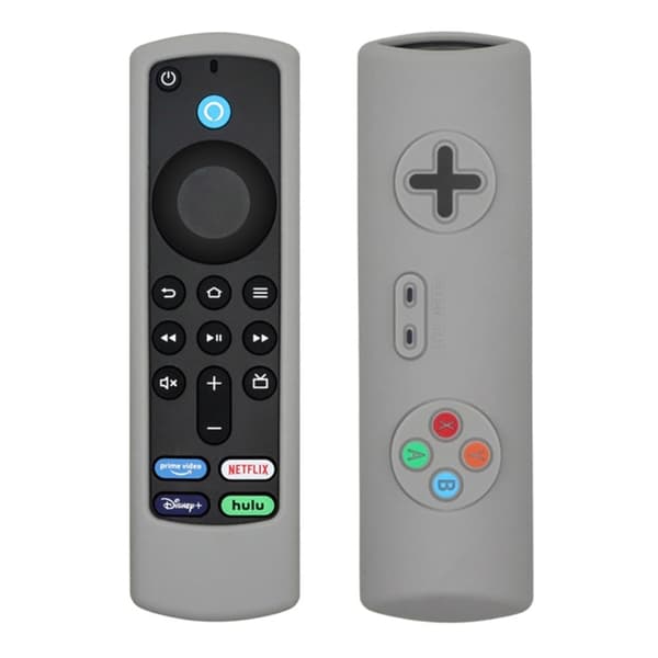 Amazon Fire TV Stick 4K (3:e) fjärrkontroll silikonskydd - Grå Silvergrå