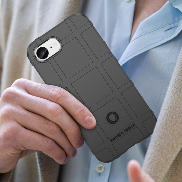 Rugged Shield iPhone 16 kotelot - Musta Black