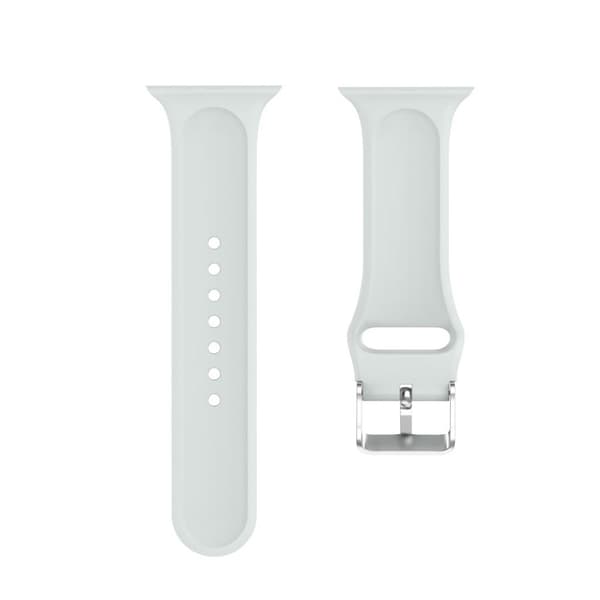 Apple Watch Series 5 44mm 3D Rhinsten silikone Urrem - Grå Silver grey