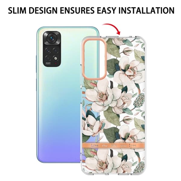 Supertunt och tåligt mjukfodral för Xiaomi Redmi Note 11S / Note 11 - Grön Gardenia Grön