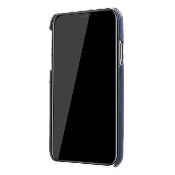 IPhone 9 mobilskal syntetläder plast kortfickor - Blå Blå