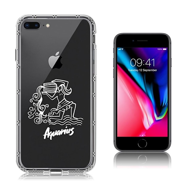 NXE iPhone 7 Plus og 8 Plus Deksel laget av plastikk og silikon - Vannmannen Multicolor