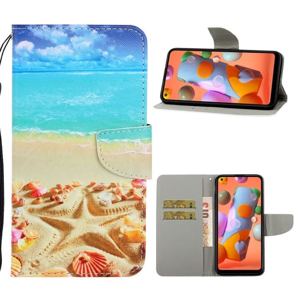 Wonderland Samsung Galaxy A21 Etui - Stranden Multicolor