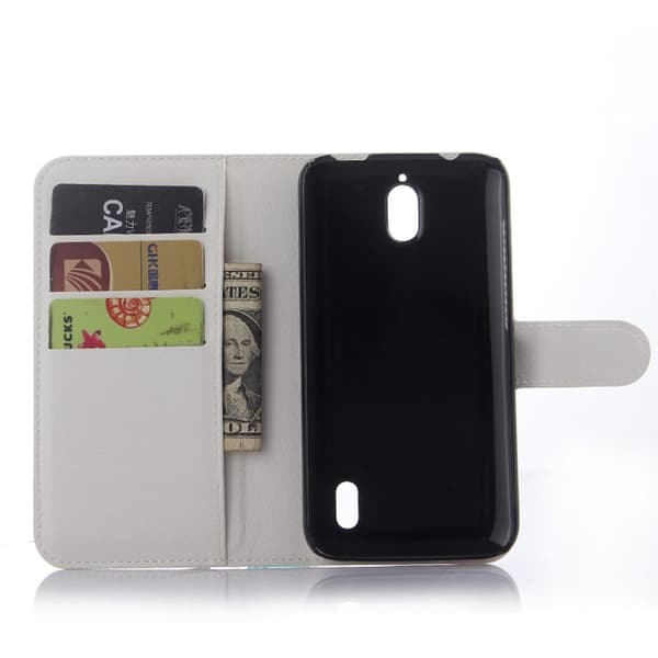 Litchi Huawei Y625 Lær Etui - Hvit White