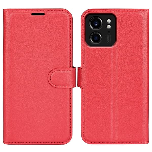 Klassisk Motorola Edge 40 Flip Etui - Rød Red
