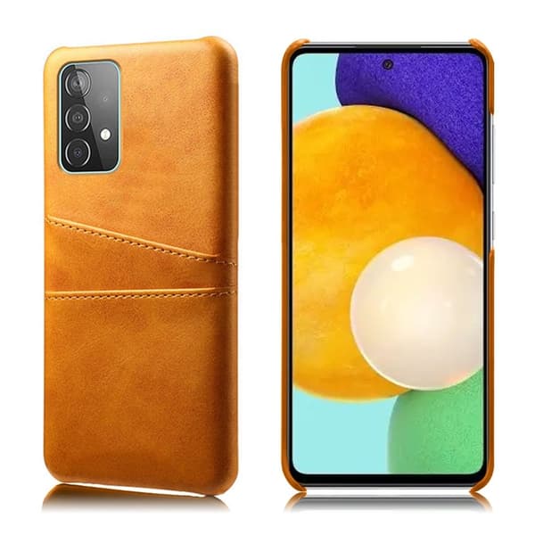 Dual Card Etui Samsung Galaxy A52 5G - Orange Orange