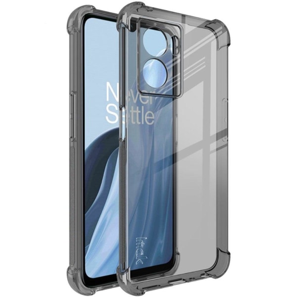 IMAK Airbag Cover til OnePlus Nord N300 - Gennemsigtig Sort Black