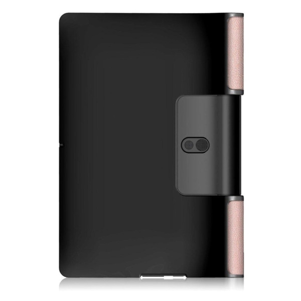 Lenovo Yoga Smart Tab 10.1 kolminkertainen yksinkertainen nahkainen kotelo - Ruusukulta Pink