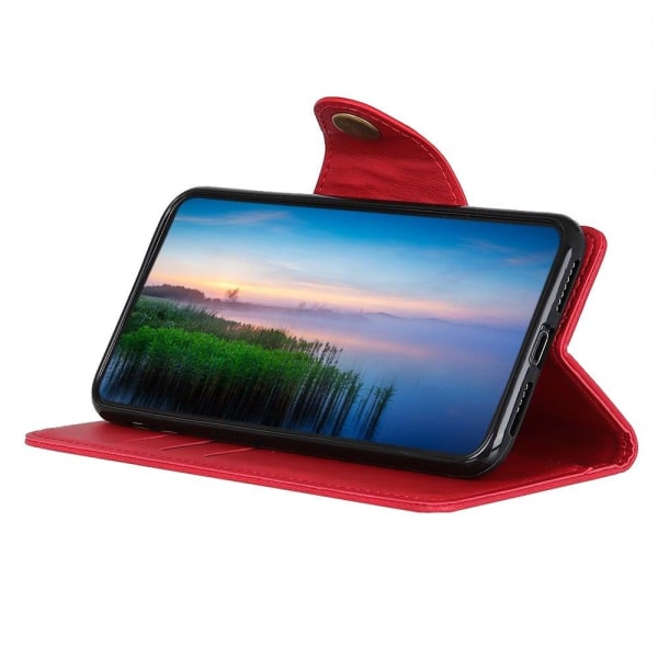 Alpha Google Pixel 7 Pro læder flip etui - Rød Red