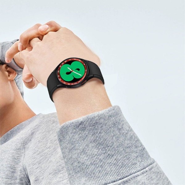 Samsung Galaxy Watch 4 Classic (42mm) takymetrin tyyliin ruostumattomasta teräksestä valmistettu kehysrengas - Punainen / Valkoinen Red