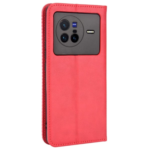 Bofink Vintage Vivo X80 Læder Etui - Rød Red