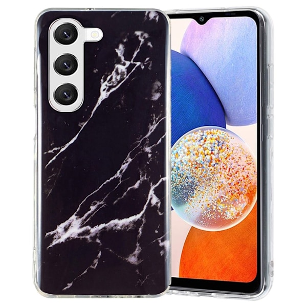 Marmormotiv Samsung Galaxy A14 skal - Svart Svart