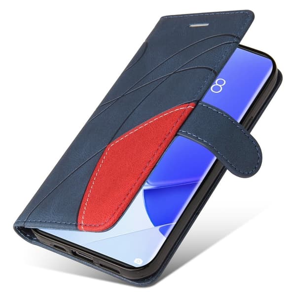 Teksturert læretui med stropp for Huawei Nova 9 / Honor 50 - Blå Blue