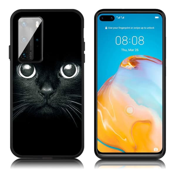 Imagine Huawei P40 kuoret - Kissa Black