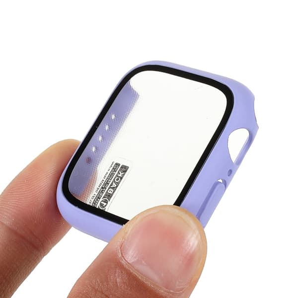 Apple Watch (45mm) matta suojus karkaistulla lasilla - Violetti Purple