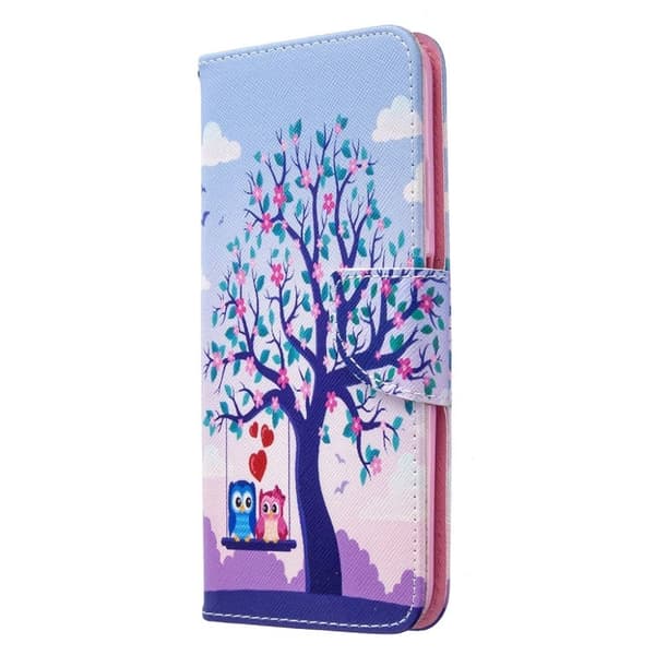 Wonderland Huawei P40 Lite / Nova 6 SE Etui - Træ og Ugler Multicolor