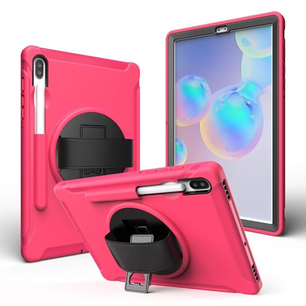 Samsung Galaxy Tab S6 360 vridbart kombinationsfodral - Ros Rosa