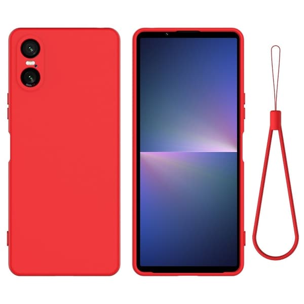 Matte Liquid Sony Xperia 10 VI silikone cover - Rød Red