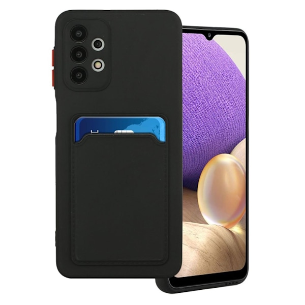 Card Holder Cover til Samsung Galaxy A72 5g - Sort Black