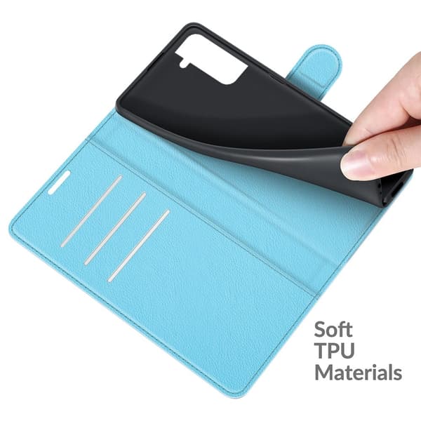Classic Samsung Galaxy S22 Flip Suojakotelo - Sininen Blue
