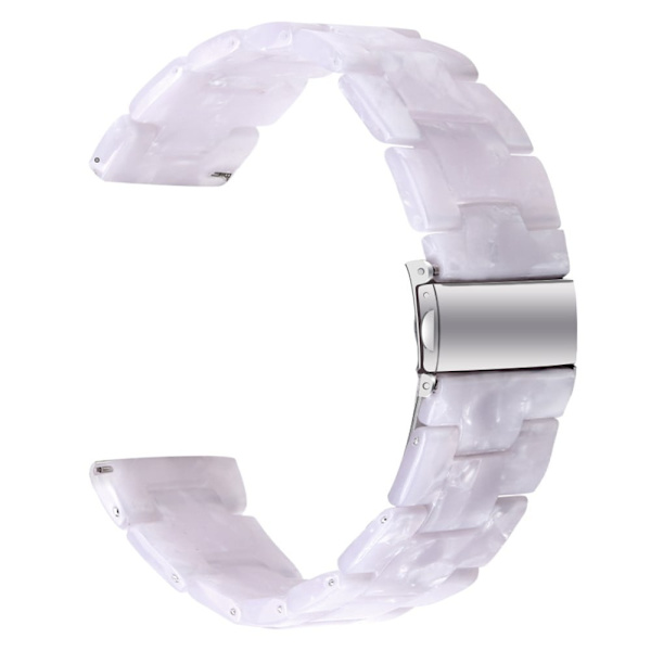 Resin Band Popglory Smart Watch Replacement Strap - Glitter Hvit White