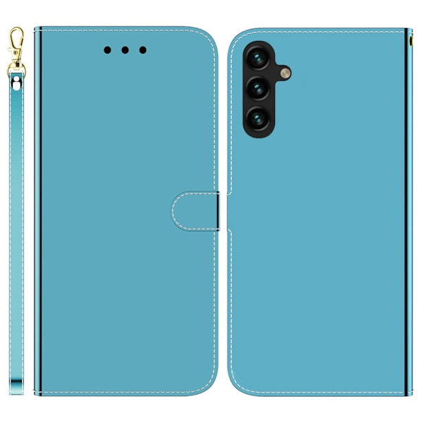Mirror Samsung Galaxy A14 Läppäkotelo - Sininen Blue