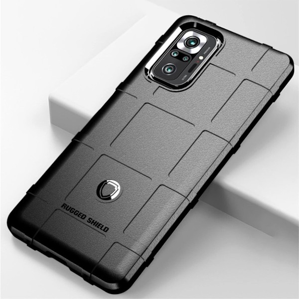 Rugged Shield Xiaomi Redmi Note 10 Pro / Xiaomi Redmi Note 10 Pro Max skal - Svart Svart