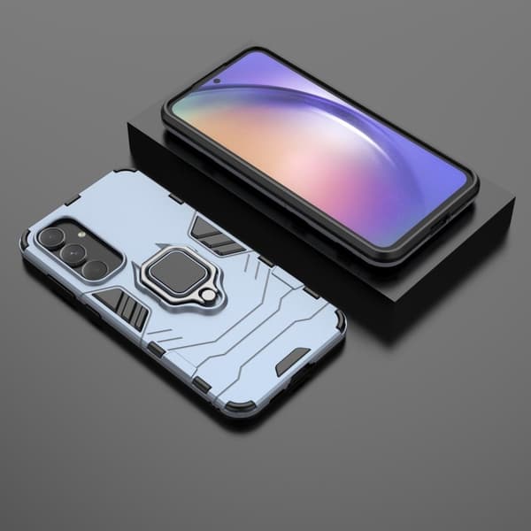 Støtsikkert Samsung Galaxy A55 Panther-telefonetui - Blå Blue