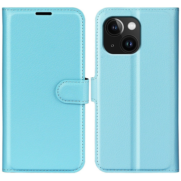 Classic iPhone 15 Plus Läppäkotelo - Sininen Blue