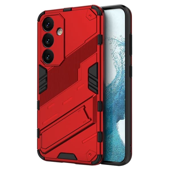 Stødsikkert moderne Samsung Galaxy S24 hybridcover - Rød Red