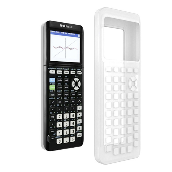 Texas Instruments TI-84 Plus CE silikonfodral - Vit Vit