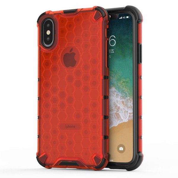 Bofink Honeycomb iPhone XS etui - Rød Red