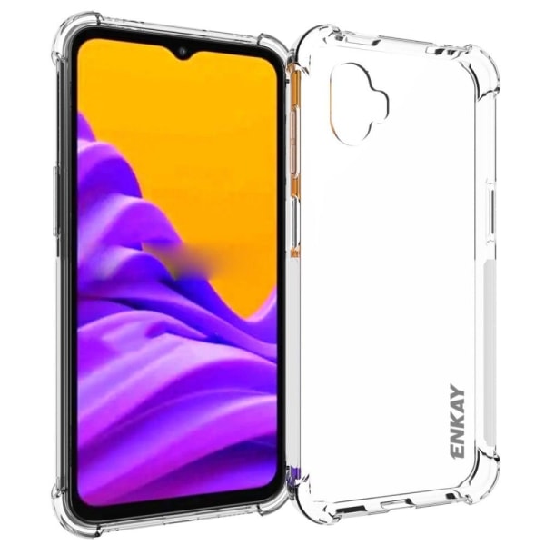 ENKAY genomskinligt droppsäkert fodral för Samsung Galaxy Xcover 6 Pro Transparent