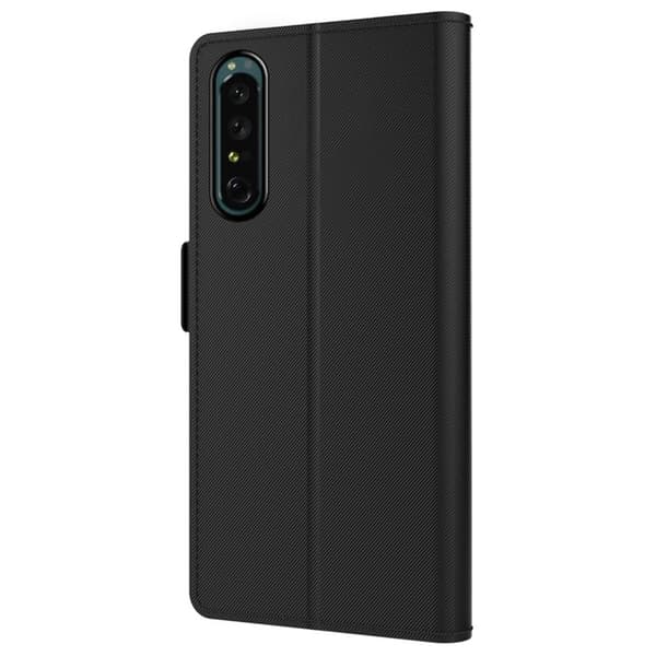 Phone Etui med Make-up Mirror og Slick Design til Sony Xperia 5 II - Svart Black