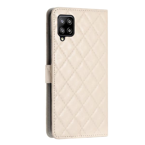 Funktionelt Samsung Galaxy A42 5G rombe etui med pung White