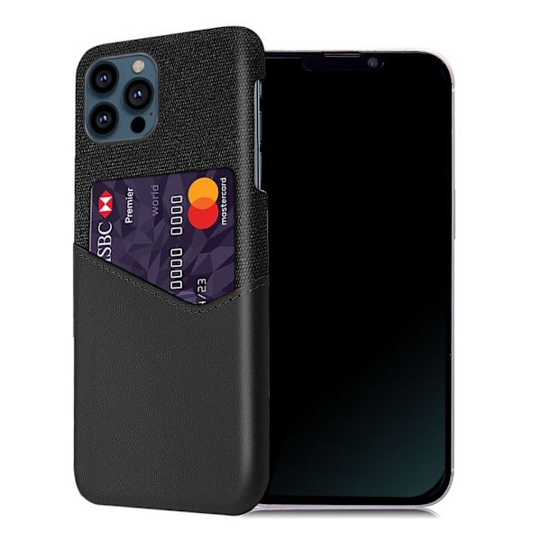 Bofink iPhone 13 Pro Max skal med korthållare - Svart Svart