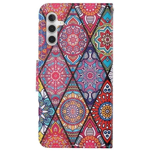 Wonderland Samsung Galaxy A14 Flippetui - Rhombus / Totem Multicolor