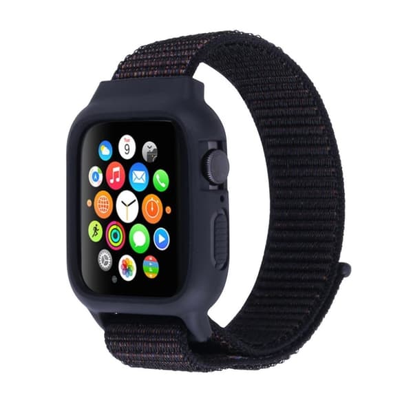 Apple Watch Series 5 40mm nylon silikonramme - Multi-farge Multicolor