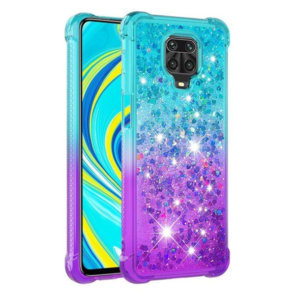 Princess Xiaomi Redmi Note 9s / 9 Pro Cover - Cyan / Lilla Green