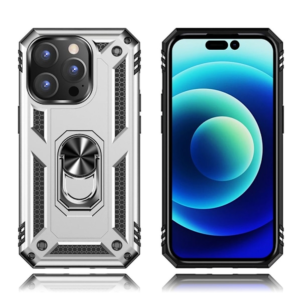 Bofink Combat iPhone 14 Pro Etui - Sølv Silver grey