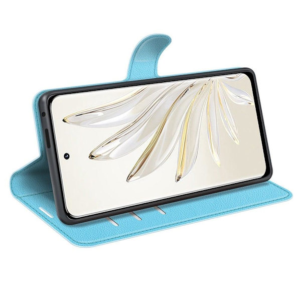 Klassisk Honor 70 Pro Flip Etui - Blå Blue
