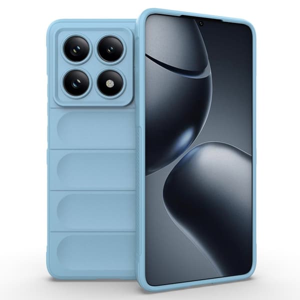 Blødt grebsformet Xiaomi Redmi Note 14 Pro 5G cover - Babyblå Blue