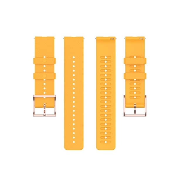Silicone etched pattern watch band for Polar watch - Yellow Gul
