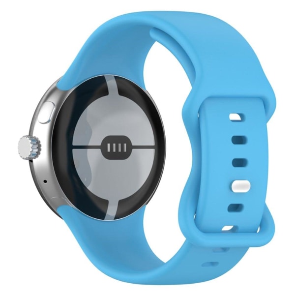 Google Pixel Watch silicone watch strap - Sky Blue Blå