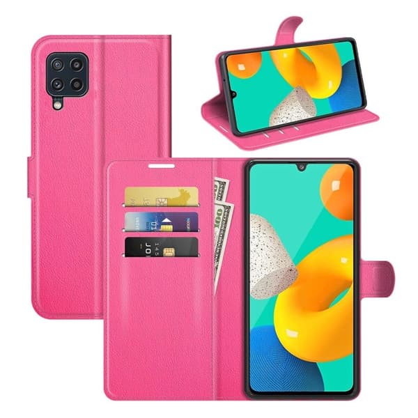Classic Samsung Galaxy M32 flip etui - Rose Pink