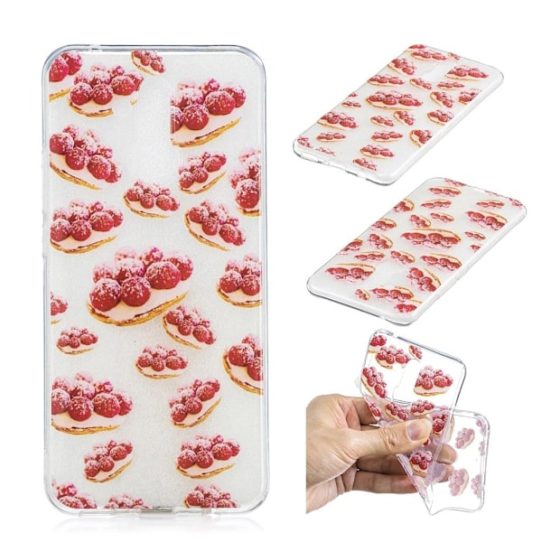 Huawei Mate 20 Lite IMD kuviollinen silikooni muovinen pehmeä takasuoja kuori - Lihapullat Red