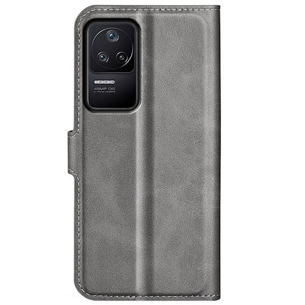 Lompakko Nahkakotelo For Xiaomi Poco F4 / Redmi K40s - Harmaa Silver grey